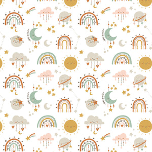Boho Galaxy - Printed Flannel by CDS
