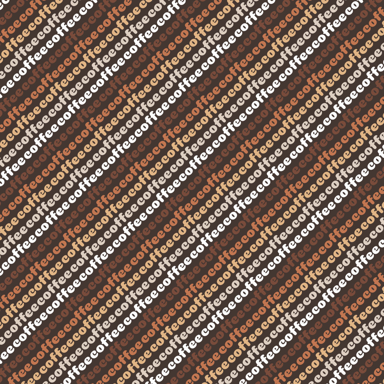 Cool Beans Collection by CDS - Coffee Stripe - Cotton - Dark Brown