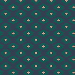 Printed Flannel-Stamp Flannel-Navy-100% Cotton-21220507B-04