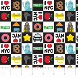 In a NY Minute Collection - New York Blocks - Multi - Cotton 21220601-01