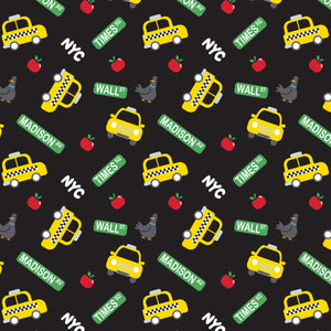 In a NY Minute Collection - City Life Toss - Black - Cotton 21220603-02