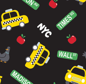 In a NY Minute Collection - City Life Toss - Black - Cotton 21220603-02