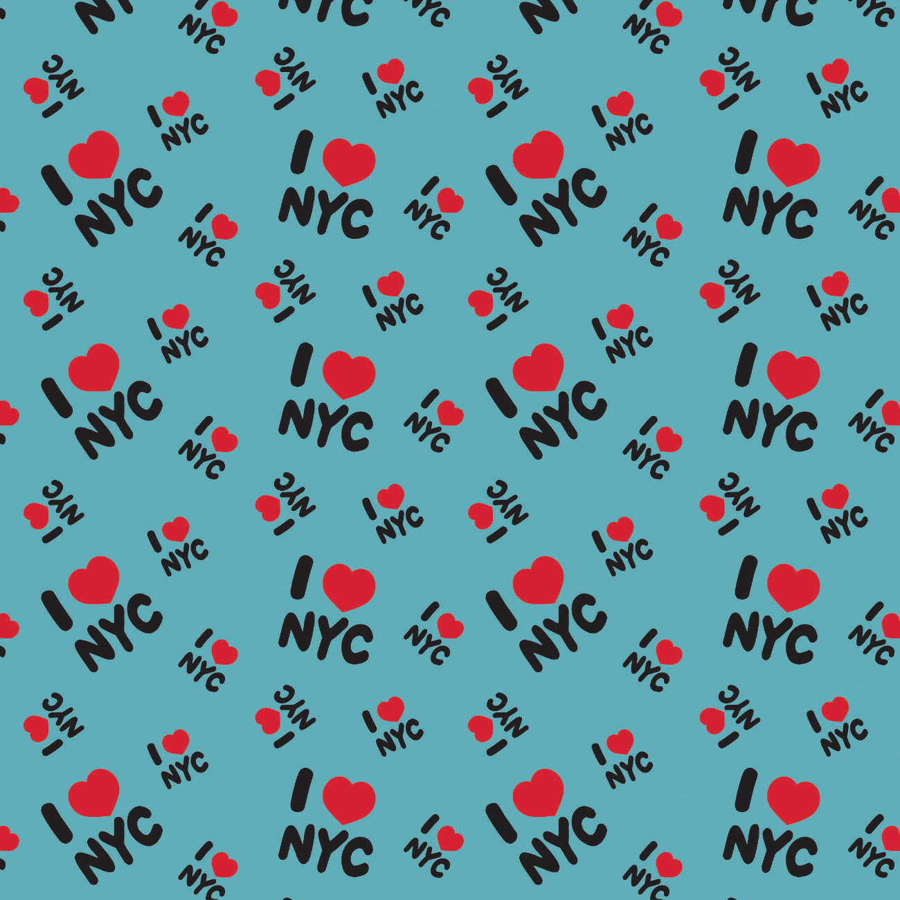In a NY Minute Collection - I Heart NYC - Blue - Cotton 21220604-03