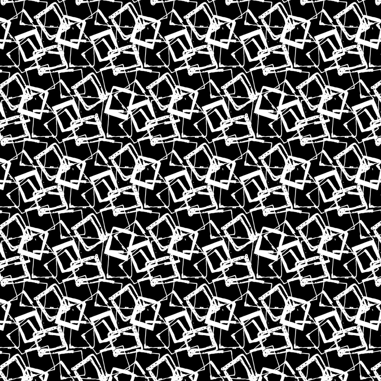 Around the Block Collection - Block Out - Black - Cotton 21230204-01