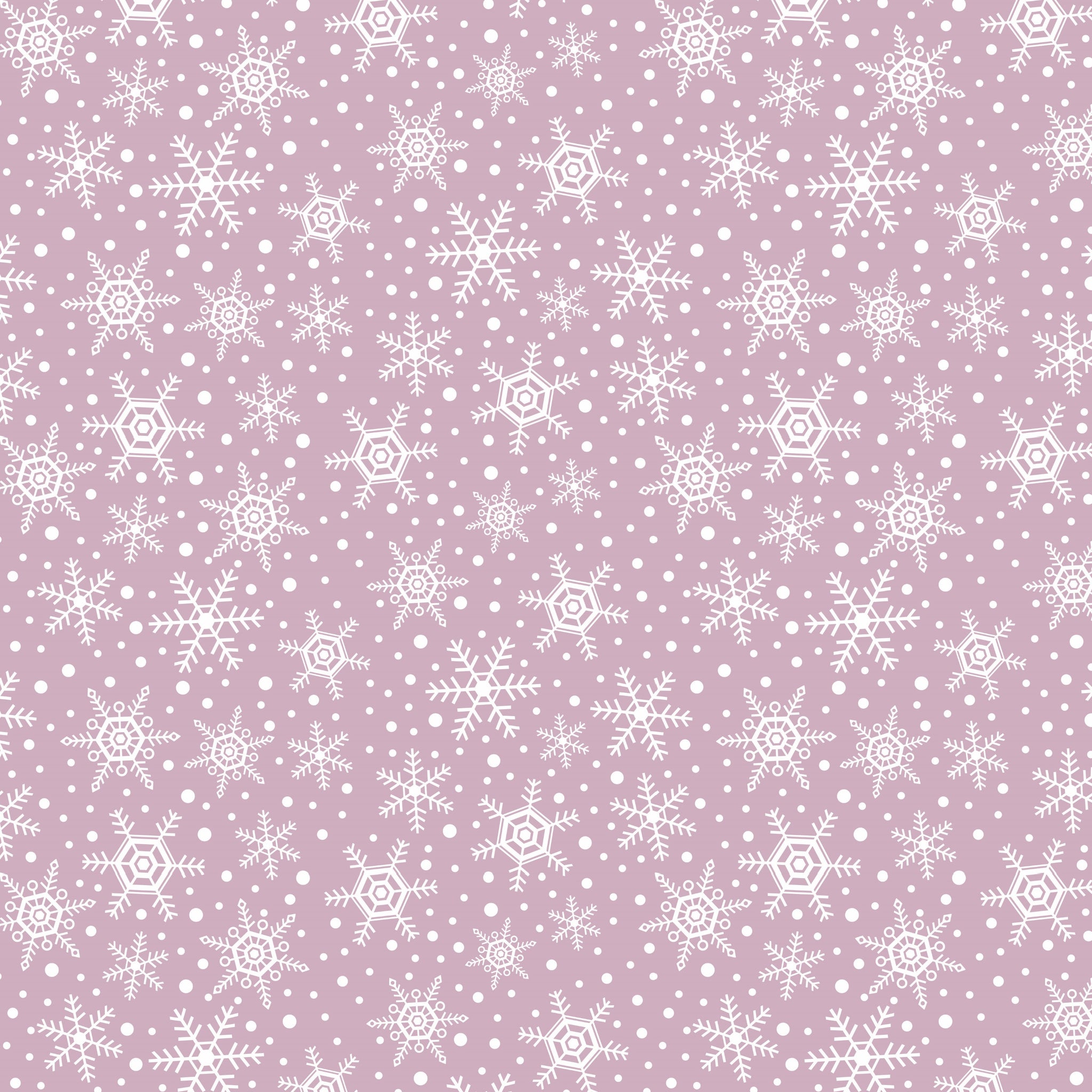 Snowflakes - Printed Fleece by CDS