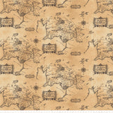 Lord of the Rings - Middle Earth Map - Tan - Minky
