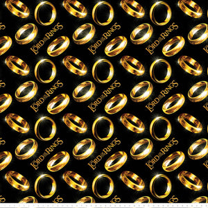 Lord of the Rings - Rings Tossed - Black - Minky