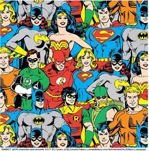 DC Comics Packed Heroes Fleece - Printed Fleece by DC Comics
