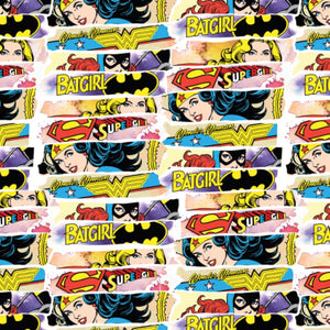 DC Comics- Comic Heroines -Fat Quarter Single -Cotton