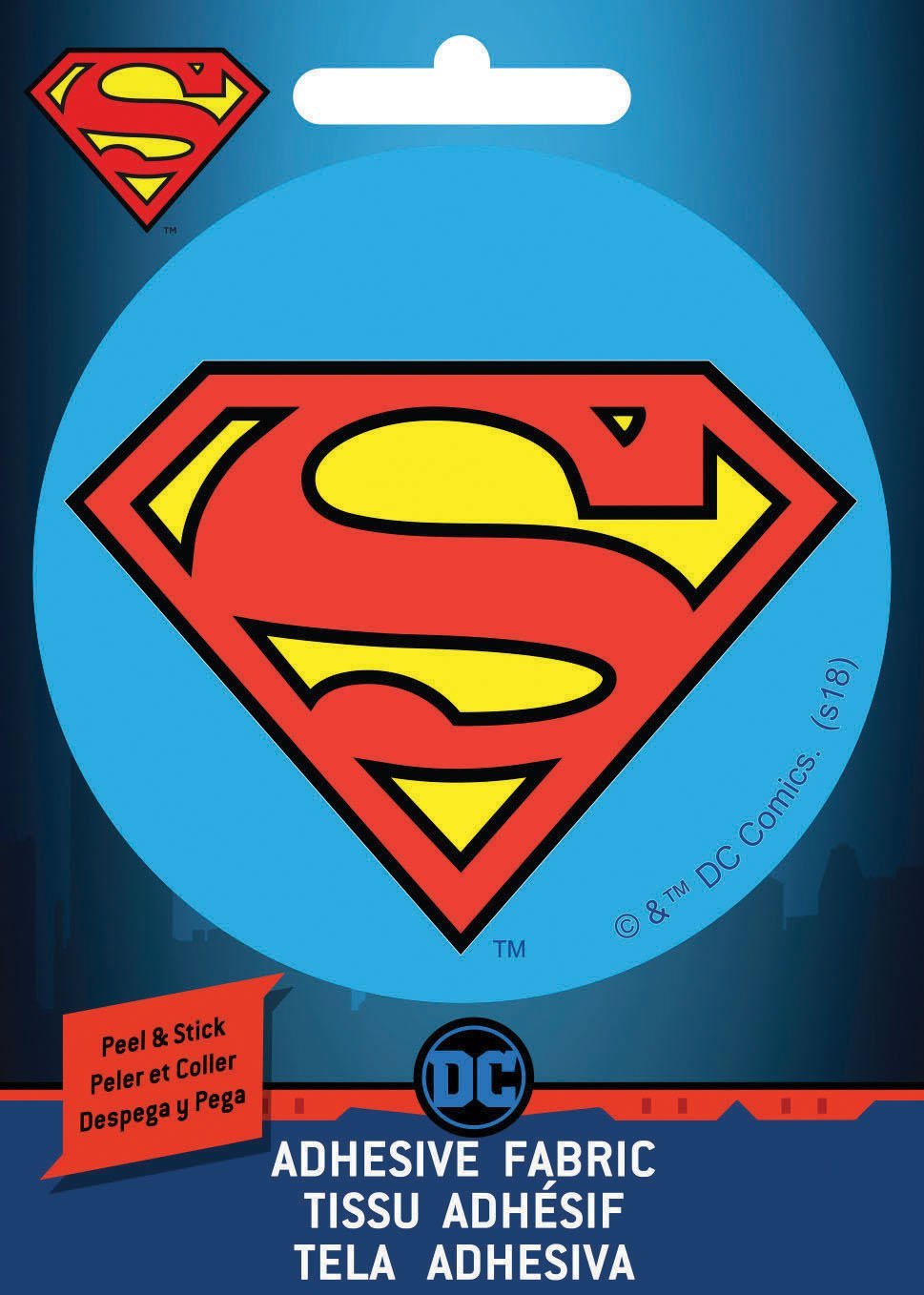 DC Comics Superman Shield Adhesive Fabric Badge