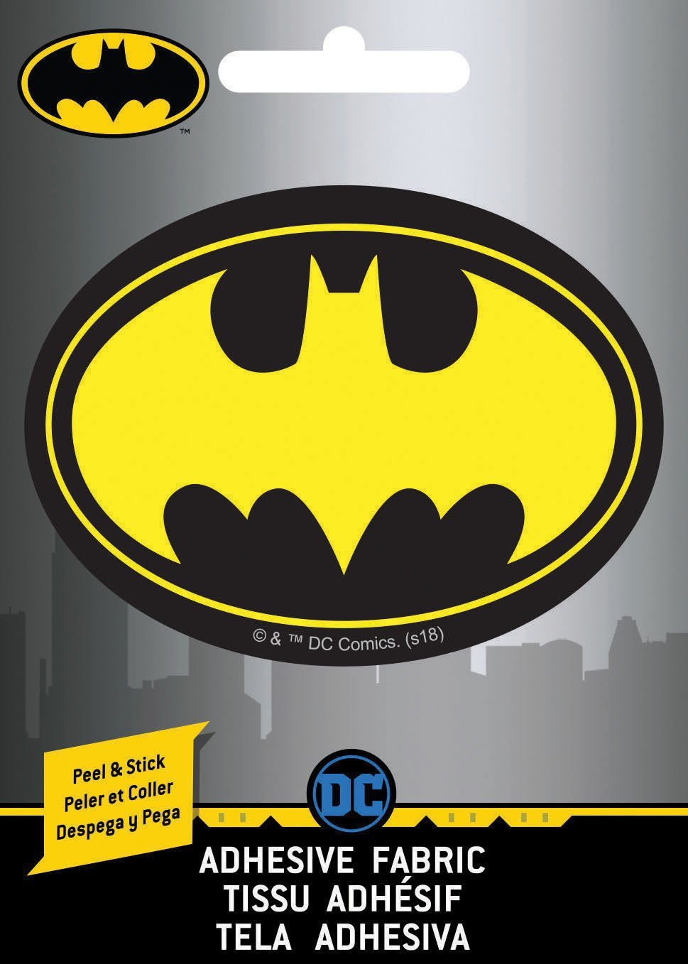 DC Comics Batman Logo Adhesive Fabric Badge