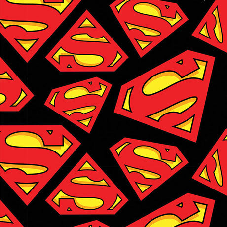 Superman Logo - Printed Flannel by DC Comics- Multi