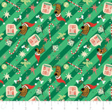 Character Winter Holiday IV Collection - Ruh-Roh Christmas - Green - Cotton 23700566-01