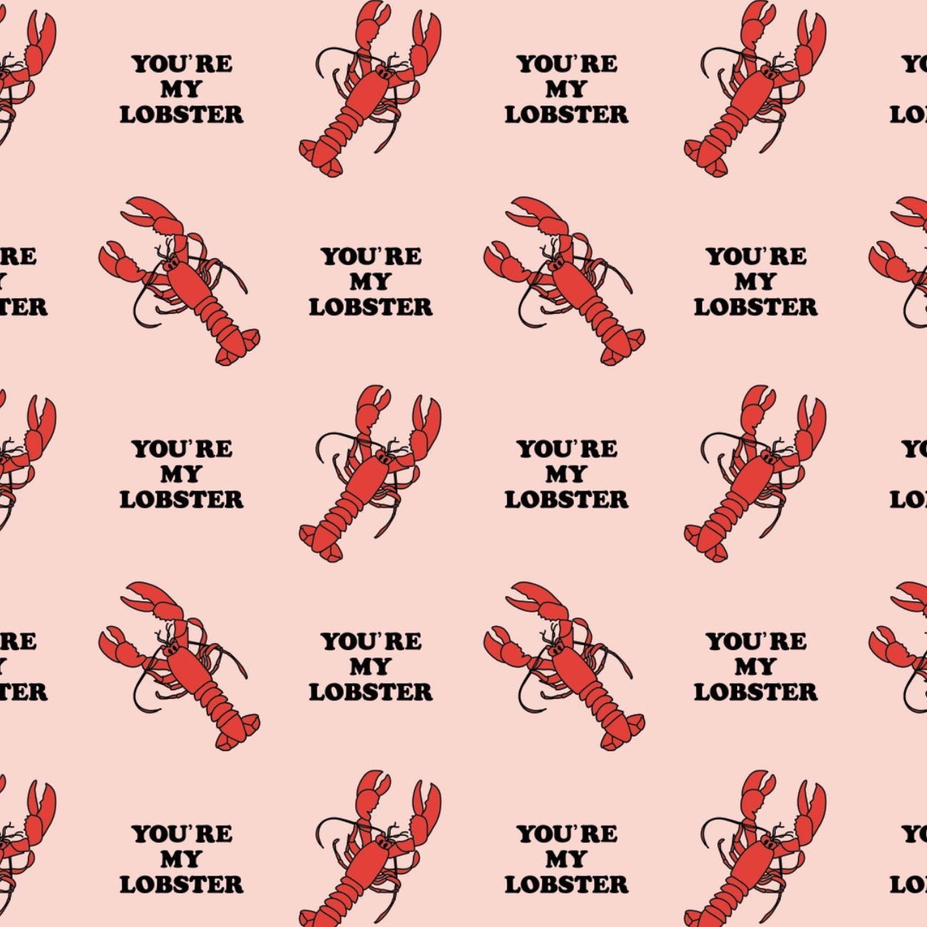 Character Valentine's Day - Lobster - Peach