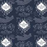 Mauraders Map - Printed Flannel From Harry Potter and Wizarding World - Dark Blue