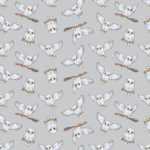 Hedwig - Printed Flannel From Harry Potter and Wizarding World - Grey