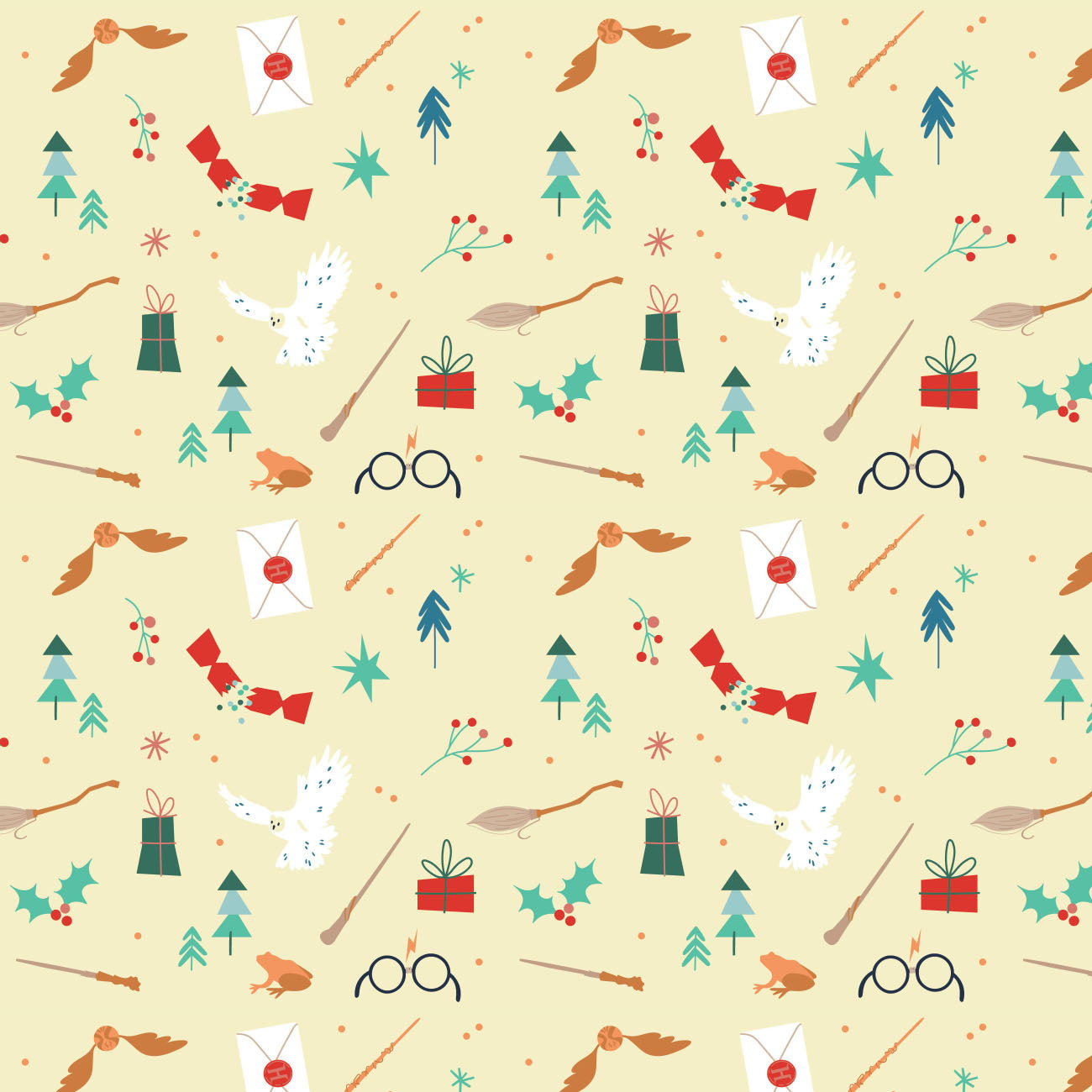 Character Winter Holiday IV Collection - Winter Holiday Toss - Cream - Cotton 23800897-04