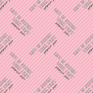 Gilmore Girls - Talk Fast Stripe - Pink