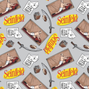 Seinfeld -George Icons Toss Cotton 2Yd Precut Cotton - 23880107YC2AMZ3 - 03 Grey