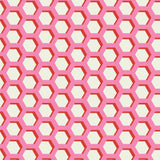 Collection Illusion - Hexagones Creux Minky - Rose - Minky