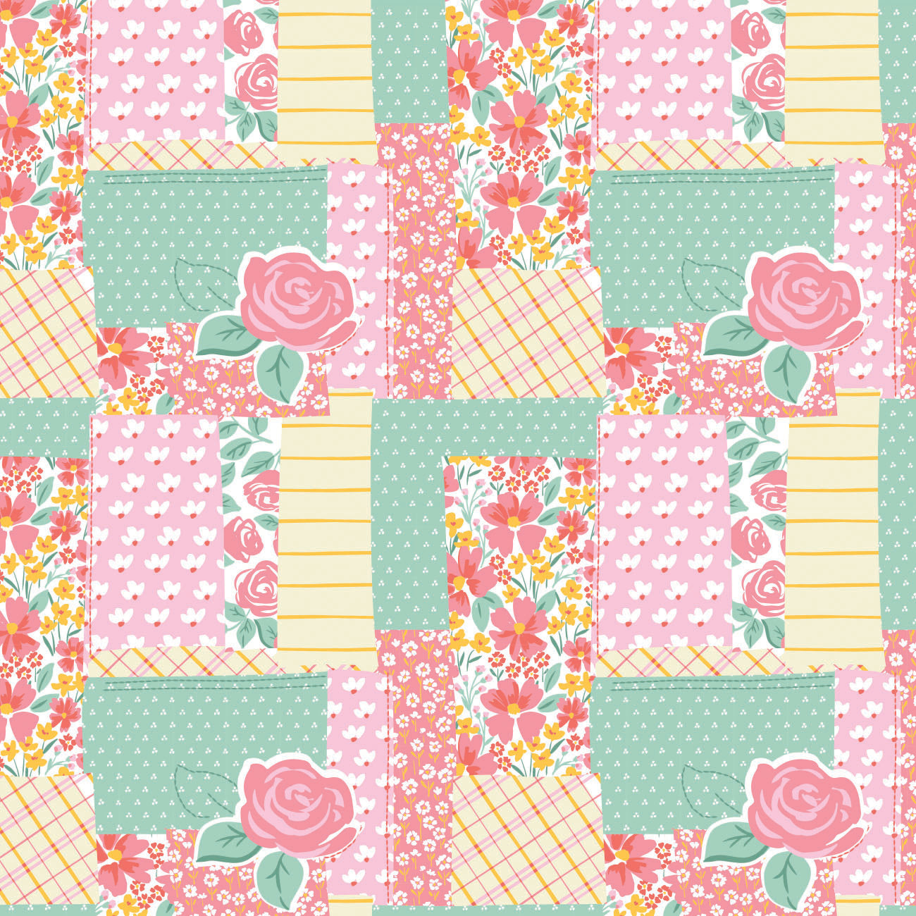 Prairie Days Collection - Prairie Patchwork - Multi - Cotton