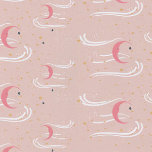 Cotton Collection by Teresa Chan - Stardust and Moon-Pink Metallic