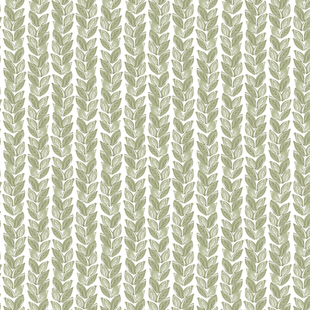 Home Collection by Vicky Yorke -Leafy - Green - Cotton