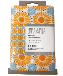 EMMA & MILA - 1 yard Precut -  Sunflowers