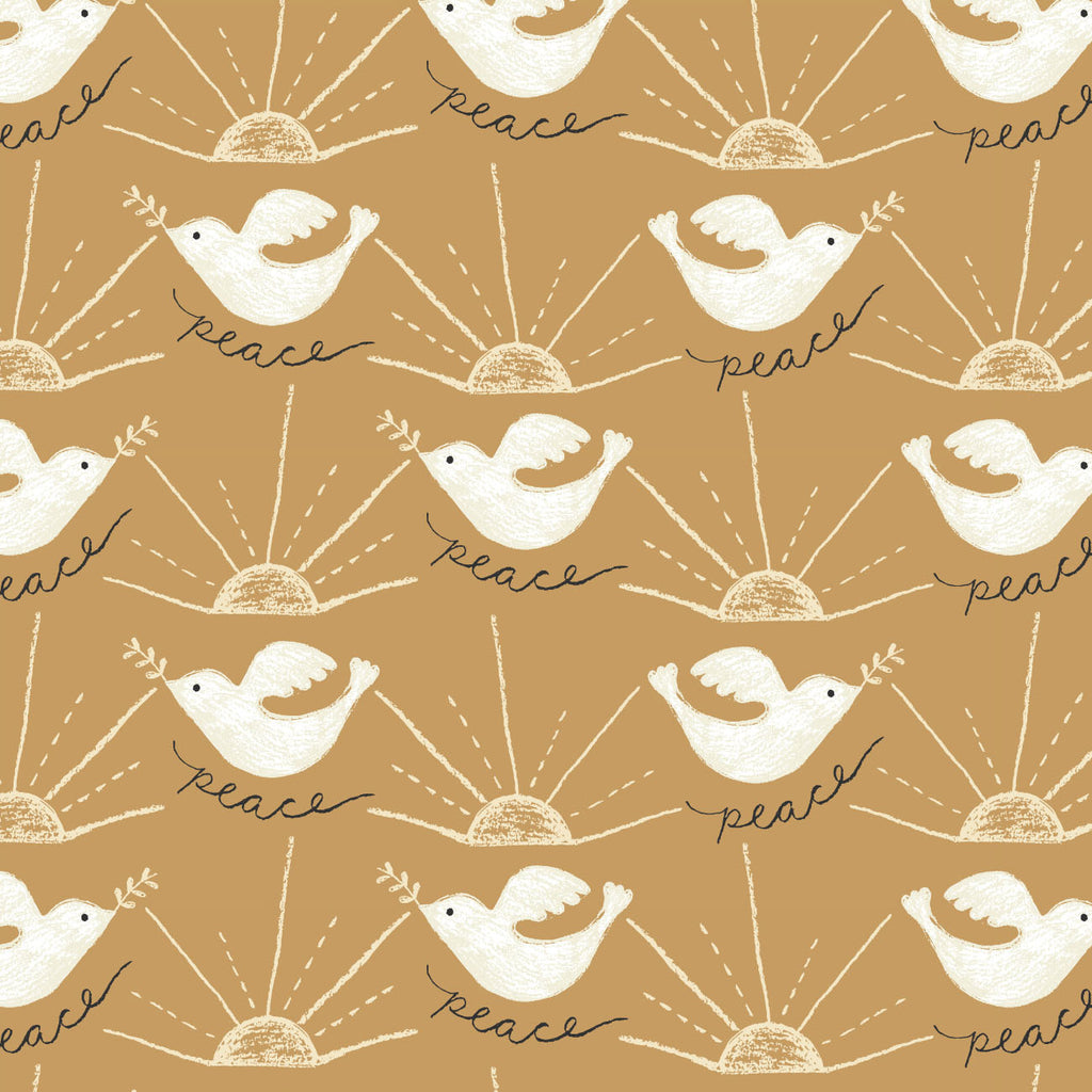 Reflections Collection - Doves - Tan - Cotton 30220601-01