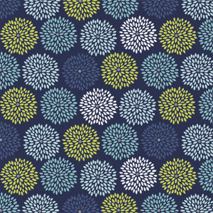 Dog gone it Collection- By Jackie McPhee- Burst- Dark Blue - Cotton