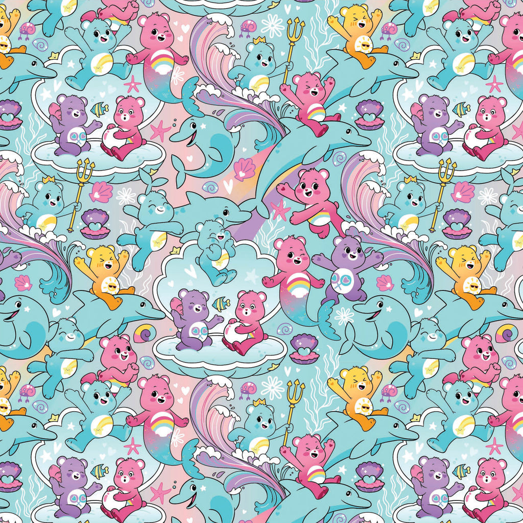 Care Bears Mer Bears Collection - Ocean Bears Care - Pink - Cotton 44010802-03