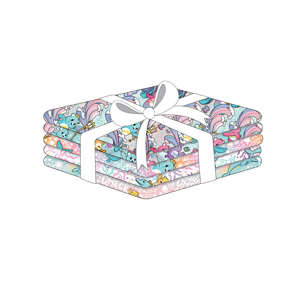 Care Bears Mer Bears Collection Fat Quarter Bundle (5 pieces) - Multi - Cotton 44010806FQB