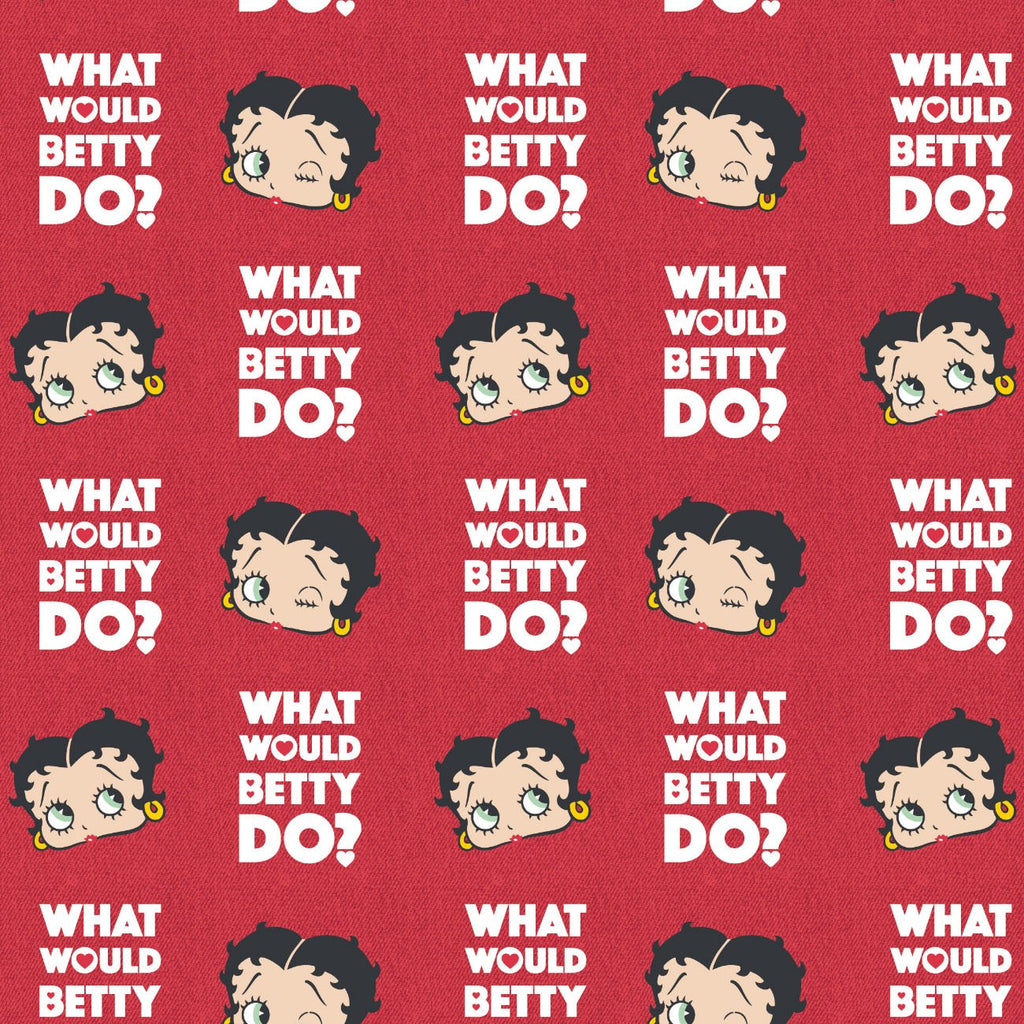 Betty Boop Collection III - What Would Betty Do - Cotton - Red