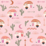 High Road to Taos Collection - Camping Minky - Pink - Minky