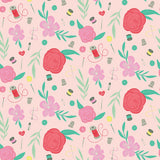 Fun at Home Collection - Sew Lovely - Pink - Cotton 50220802-02