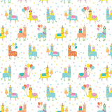 Who Invited the Llamas Collection - Birthday Besties - White - Cotton