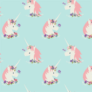 Unicorns- Blue Flannel-FULL 10 YARD BOLT