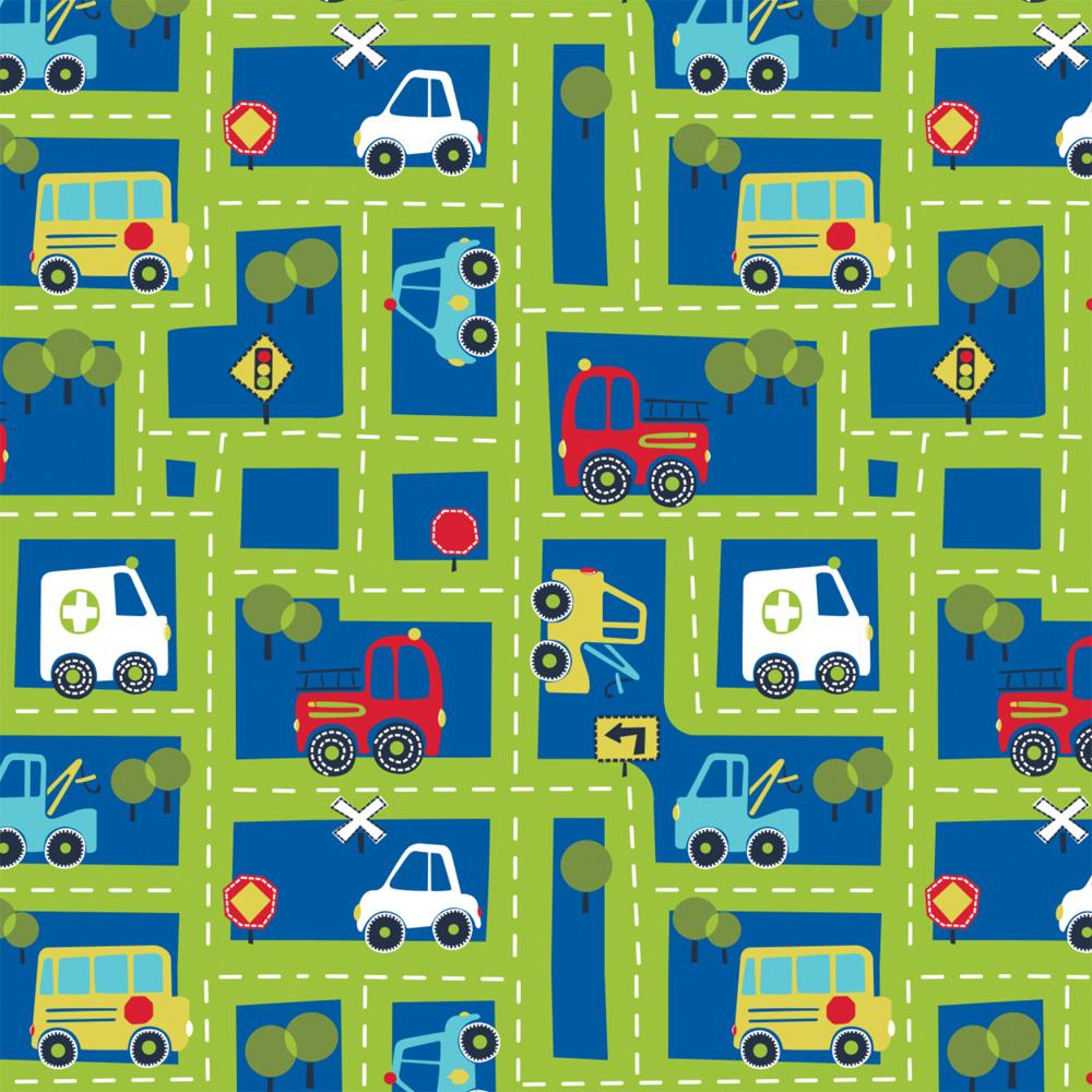 Share The Roads - Printed Fleece by Heather Rosas
