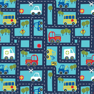 Share The Roads - Printed Fleece by Heather Rosas