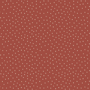 Holiday Spice Collection - Ditsy Dots - Burgundy - Cotton