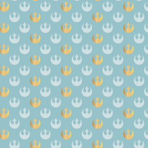 Star Wars - Rebel Logo - Metallic - Printed Flannel