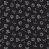 Star Wars Two Tone - Printed Flannel by Star Wars - Black