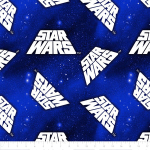 Lucasfilm Star Wars -Star Wars -Retro Logo Toss -Blue-Fleece