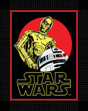 Star Wars - R2D2 C3PO- - No Sew Throw - Fleece - Multi