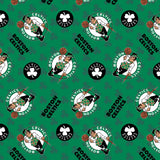 Boston Celtics 100% Polyester 58/60 1.5Yd Fleece - 83BOS0002AYCAZ - 01 Multi