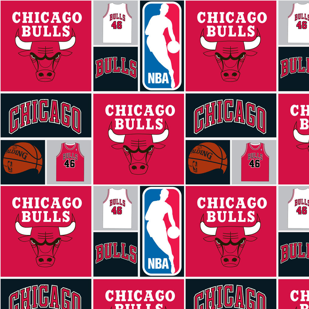 NBA Collection - Chicago Bulls Patch - Red - Cotton