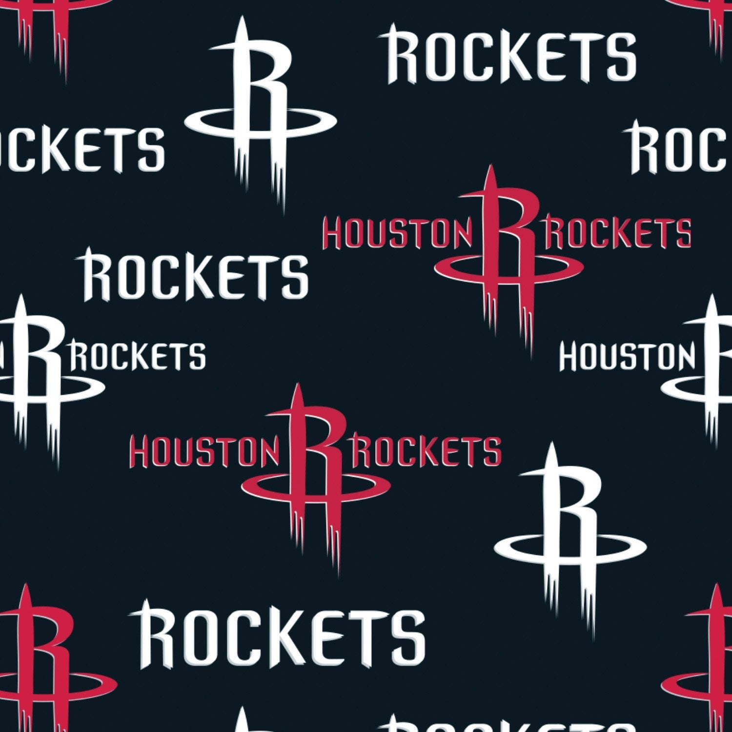 Houston Rockets Block - Printed Fleece by NBA