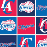 Clippers de Los Angeles en blocs - Molleton imprimé de NBA