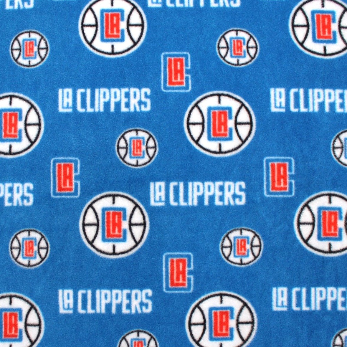 LA Clippers Allover - Printed Fleece by NBA