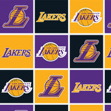NBA Los Angeles Lakers Block 100% Polyester Fleece Fabric